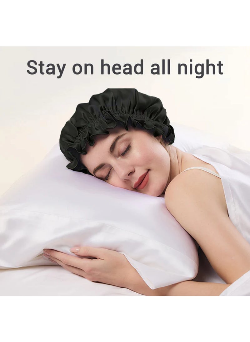 ZIMASILK 19 Momme Silk Sleep Cap With Double Colors  - Image 2