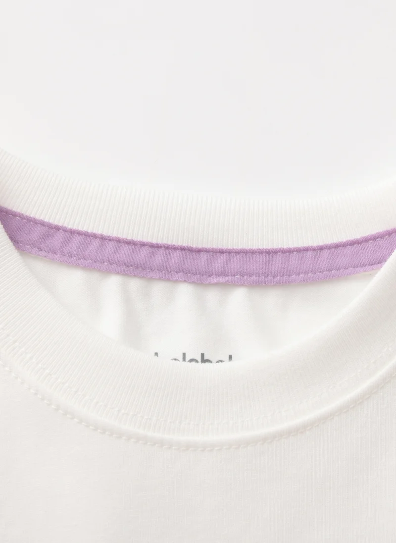 Balabala White Kids Boys Round v-neck short-sleeved T-shirt for Men | Best Price UAE