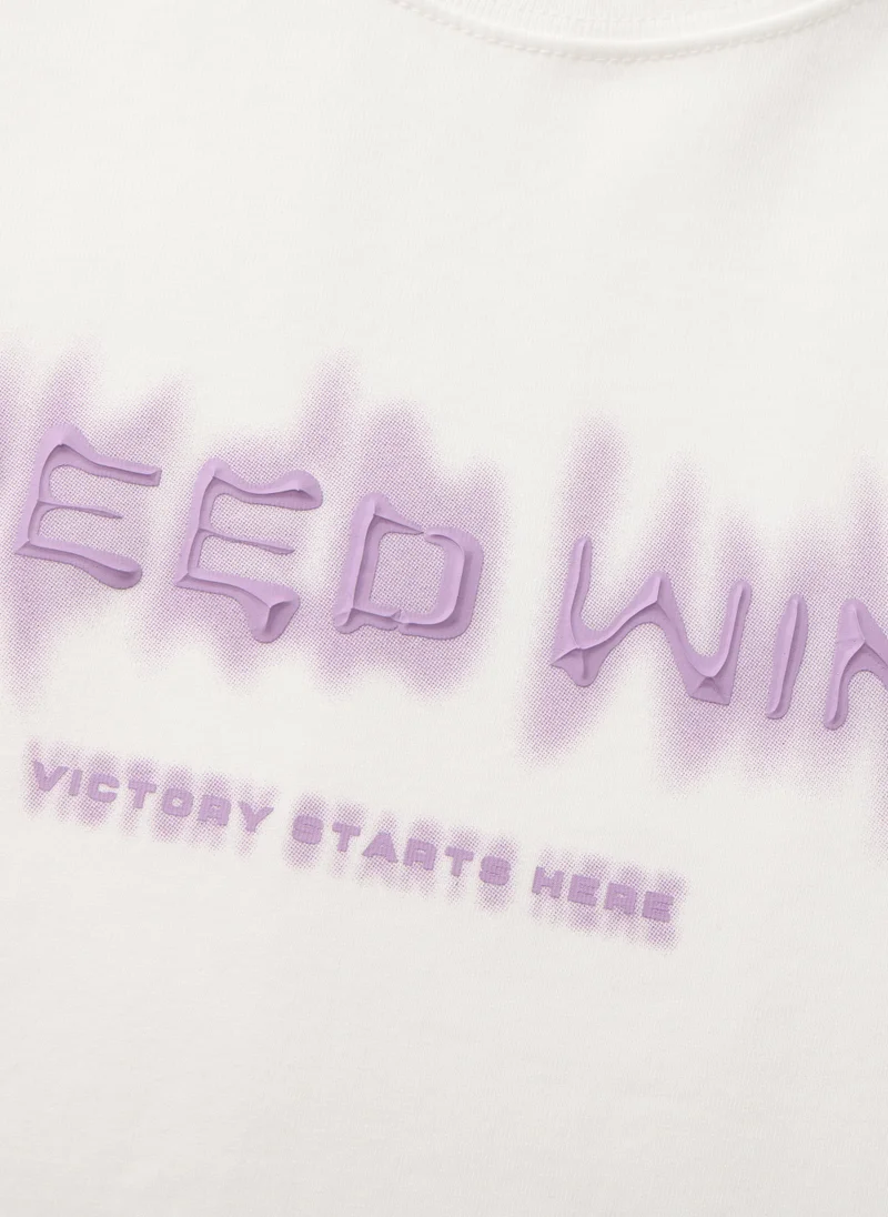 Balabala White Kids Boys Round v-neck short-sleeved T-shirt for Men | Best Price UAE