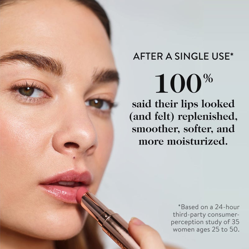 goop Beauty Tinted Lip Balm - Moisturizing, Soothing, Hydrating Lip Balm for Chapped, Cracked & Dry Lips, Nude-Pink Color, 0.16 oz