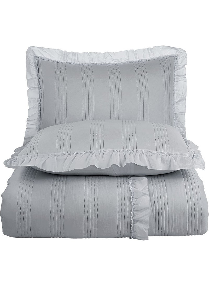 Fiorella Bedspread Single Gray - pzsku/Z85E8514B939B41C807FAZ/45/_/1741093643/fd9fc8c2-a6ae-470a-a4a0-ca1178955690