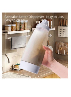 Peachjoy Pancake Batter Dispenser – 2 in 1 Pancake Dispenser Mixer Bottle, Batter Dispenser Bottle Baking Tool for Cupcakes, Muffins, Crepes, and More  - Image 3