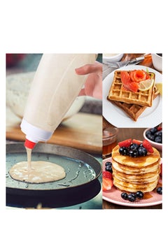 Peachjoy Pancake Batter Dispenser – 2 in 1 Pancake Dispenser Mixer Bottle, Batter Dispenser Bottle Baking Tool for Cupcakes, Muffins, Crepes, and More  - Image 5