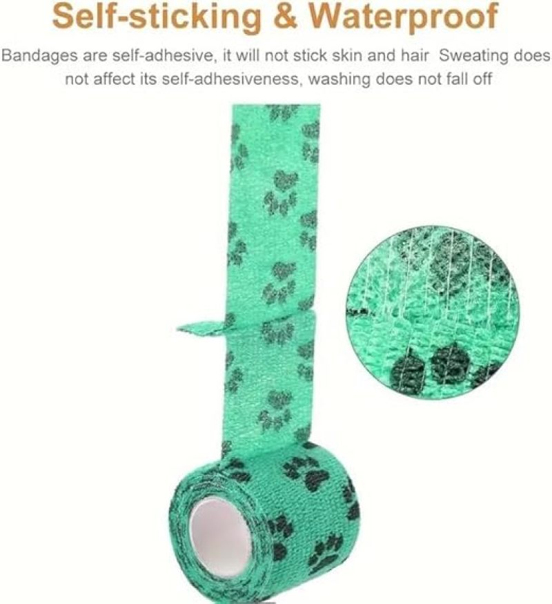 Self Adhesive Bandage Wrap 5CM x 4.5M Multicolor Cohesive Bandage - Self Adherent Wrap for Pet First Aid Sprain Support - Image 3