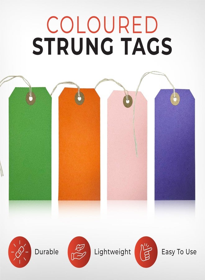 Janrax Box of 1000 Blue Strung Tags 120mm x 60mm - Image 2