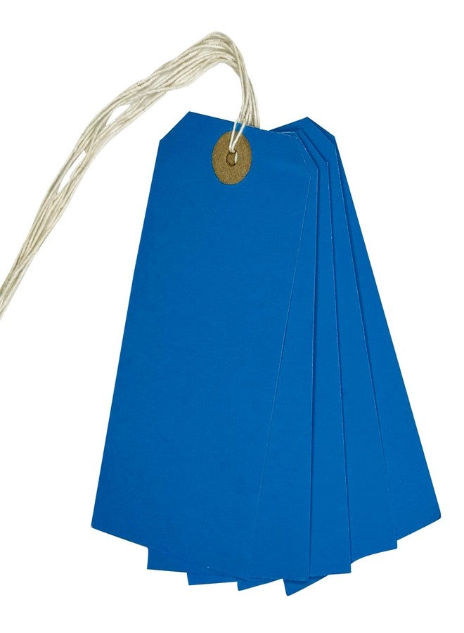 Janrax Box of 1000 Blue Strung Tags 120mm x 60mm - Image 1