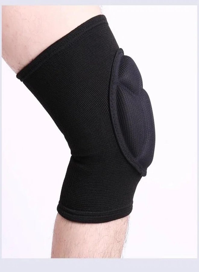 DOUSHI Sponge Knee Pads, Thick Anti-Slip Collision Avoidance Design, Knee Pain Pads Safety Guard, Adult Warm Avoidance Knee Sleeve for Dancing, Gym, Volleyball, Running, Outdoor Sport (1Pcs, Size M) - Image 2