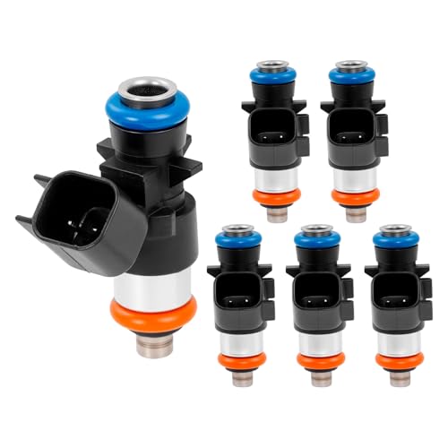 Gledewen 0280158233 Upgraded Fuel Injector 4 Holes for 20112017 Chrysler 200300 Town Country Jeep Grand Cherokee Wrangler Dodge Avenger Challenger Durango Ram 15253500 V6 36L Fuel Injectors Set of 6 - Image 1