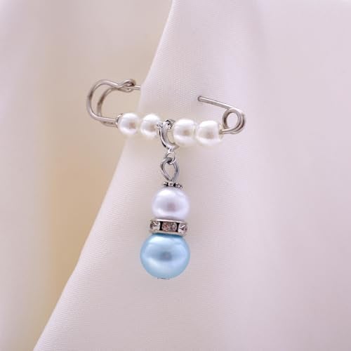 Ralukiia Something Blue Gift for Bride from Mom and Dad, Wedding Bouquet Charm with Blue Pearl, Bridal Shower Gift from Parents to Daughter, Wedding Day Gifts for Daughter - Image 4
