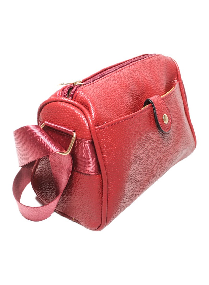 Glitter Women Hand Bag - Burgundy - Image 1
