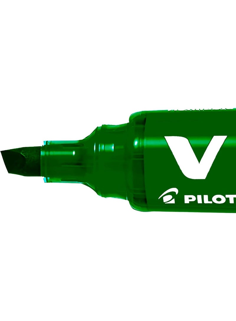 Pilot V Board Master White Board Marker Chisel - Green - Image 3