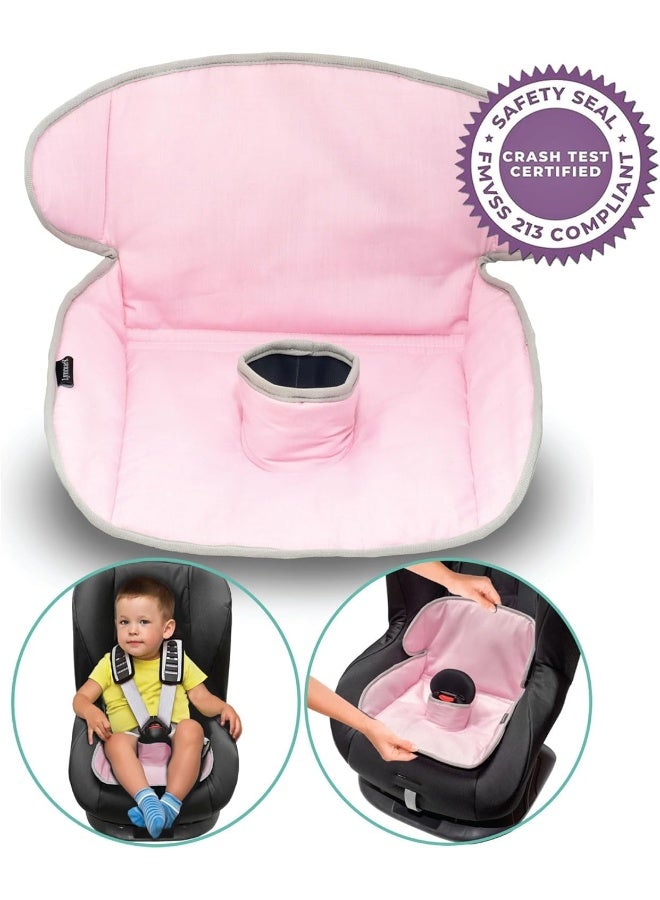 Lynmark Piddle Pads Car Seat Potty Training Cover - Waterproof Soft Toddler and Baby Car Seat Protector Mat - Travel-Friendly Universal Machine Washable Liner for Spills, Nappy Leaks, Accidents - Pink - Image 5