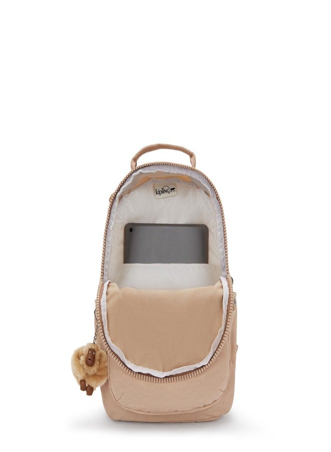 KIPLING KIPLING حقيبة ظهر صغيرة للتابلت من كيبلينج للنساء، طراز سيول، متينة، مزودة بأحزمة كتف مبطنة وجيب مخصص للتابلت - Image 3