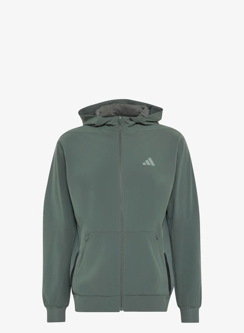 Adidas D4T WORKOUT FULL-ZIP HOODIE