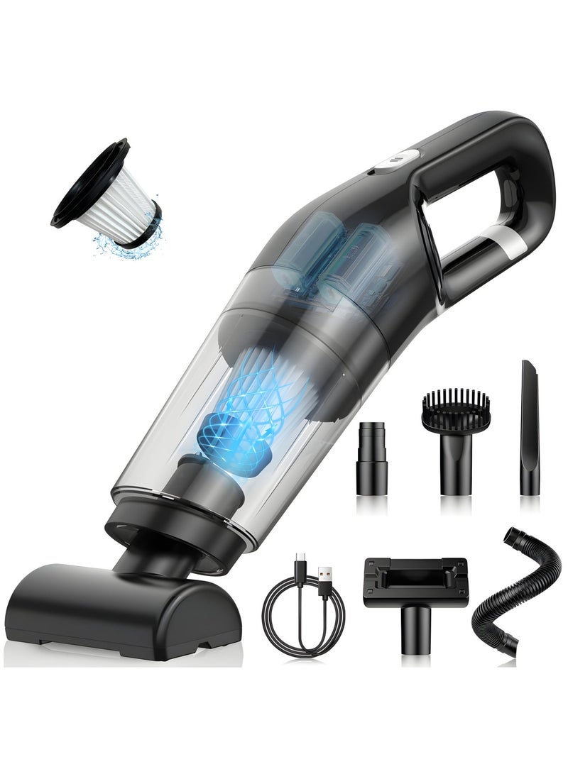 Wireless Handheld Car Vacuum Cleaner 26000pa with 2000mah Large Capacity Battery Portable Car & Home Dust Sweeper With Floor Brush Attachment, Cleaning Tools - Image 1