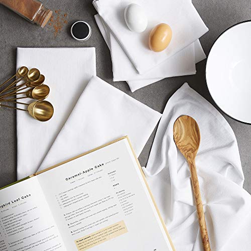 DII Basic Solid Dishtowel Collection Cotton Flat Woven, Small Set, 18x28, White, 6 Piece - Image 5