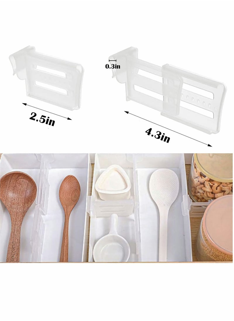 Storage Dividers Fit Refrigerator Drawers, Adjustable Expandable 2.5-4.3 Inches, Suitable for Bedrooms Closets Drawers Offices Refrigerators Dressers Kitchen Lockers (8 Pcs) - pzsku/Z85E8CE545995BE12209DZ/45/_/1670932435/43a6d1cc-f3ce-4db0-87e2-b397ee699e60