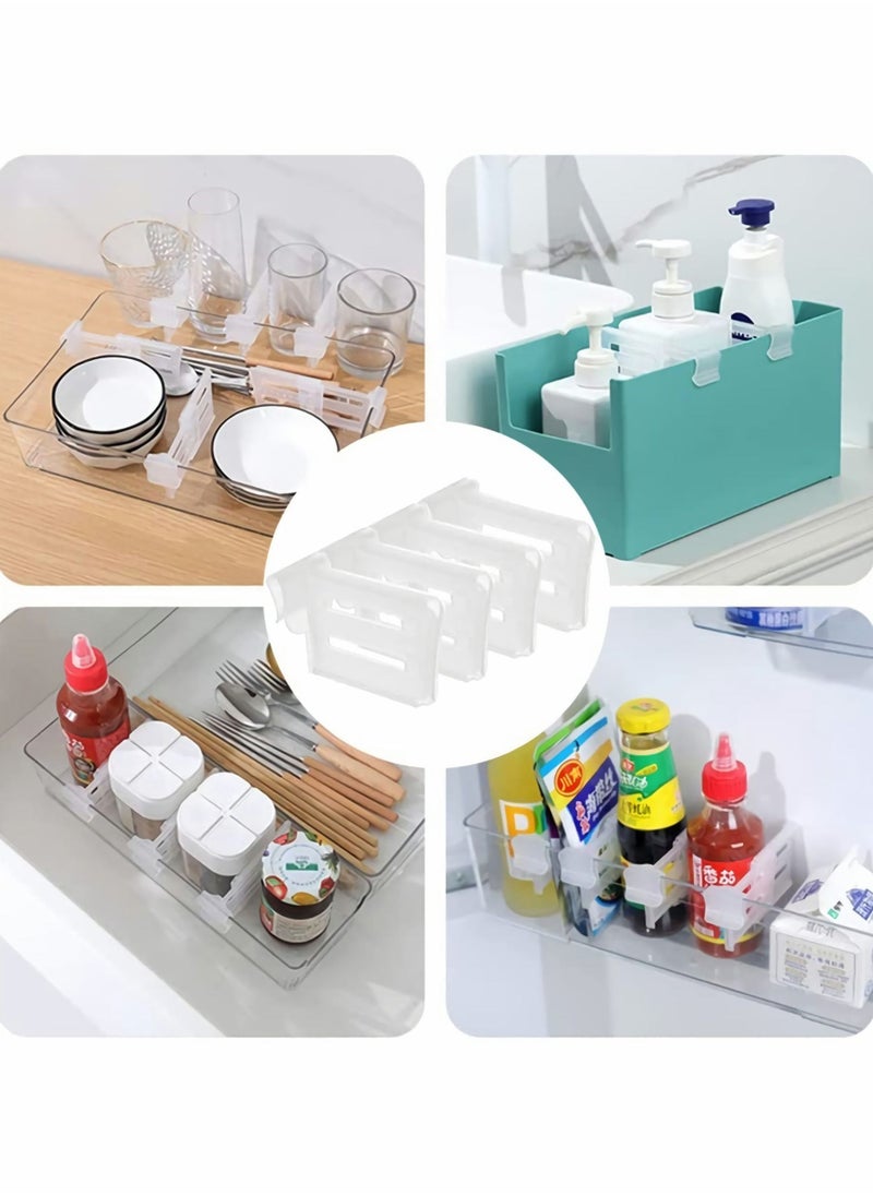 Storage Dividers Fit Refrigerator Drawers, Adjustable Expandable 2.5-4.3 Inches, Suitable for Bedrooms Closets Drawers Offices Refrigerators Dressers Kitchen Lockers (8 Pcs) - pzsku/Z85E8CE545995BE12209DZ/45/_/1670932435/517dbe24-11ad-48fa-a0fb-3c047a73706e