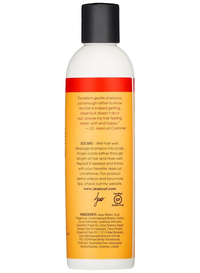 Jessicurl Gentle Lather Shampoo Citrus Lavender 8 Fl Oz. Cleansing Curly Hair Shampoo Vegan Sulfate Free Shampoo - Image 3
