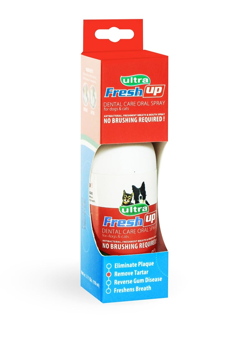 بيتس ريبابلك بخاخ فريش أب للعناية بالأسنان من بيتس ريبابليك للكلاب، بخاخ 110 مل