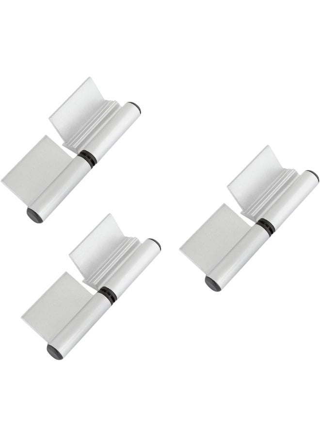 Biella Aluminum Flag Hinges - Premium White Window And Door Hinges For Effortless Pivot Action (3Pcs, 12.7Cm) - Image 1