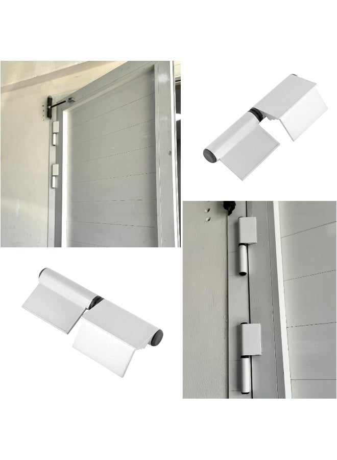 Biella Aluminum Flag Hinges - Premium White Window And Door Hinges For Effortless Pivot Action (3Pcs, 12.7Cm) - Image 4