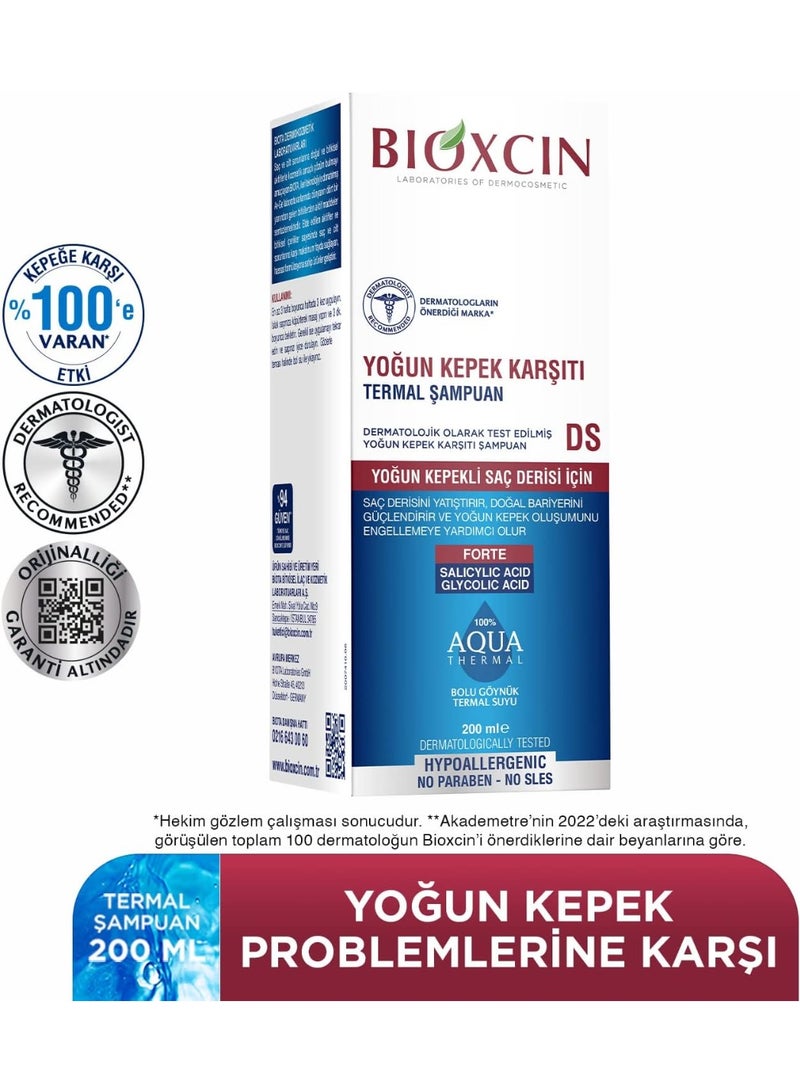 BIOXCIN BIOXCIN Thermal Anti-Dandruff Shampoo, 200 ml, with Salicylic Acid and Zinc  - Image 2