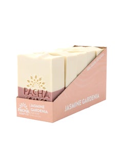 Pacha Soap Co Pacha Jasmine Gardenia Bar Soap 5 Pack  Premium Handcrafted Hydrating  Natural Face Wash Hand Cleanser Body Wash  Soothing Essential Oils 4 oz 