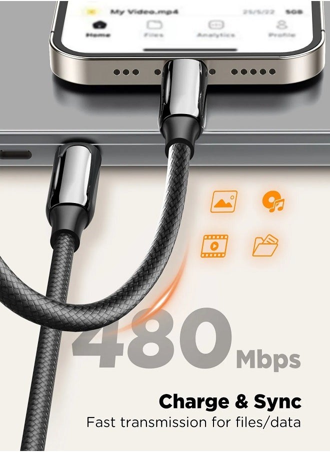 Foji - LC922c 240W High power PD3.1 Fast charge protocol E-marker chip Fast Charging Charger Data Cable 2M - Image 1