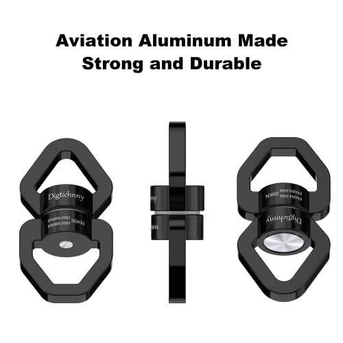 Digtichnny Swivel Hook for Swing, Safety Swing Swivel with 2 Carabiners, Rotational Device Swing Spinner for Web Tree Tire Rope Swing, Aerial Dance, Children’s Swing, Hanging Hammock - Image 5