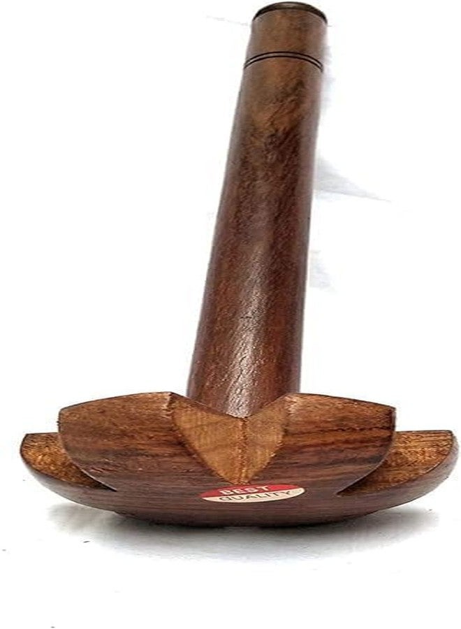LUXCKY Round Wooden Masher Whisk Beater, Wooden Mathani, Ravai, Ravi, Churner Mixer, Butter Milk Churner - Image 4