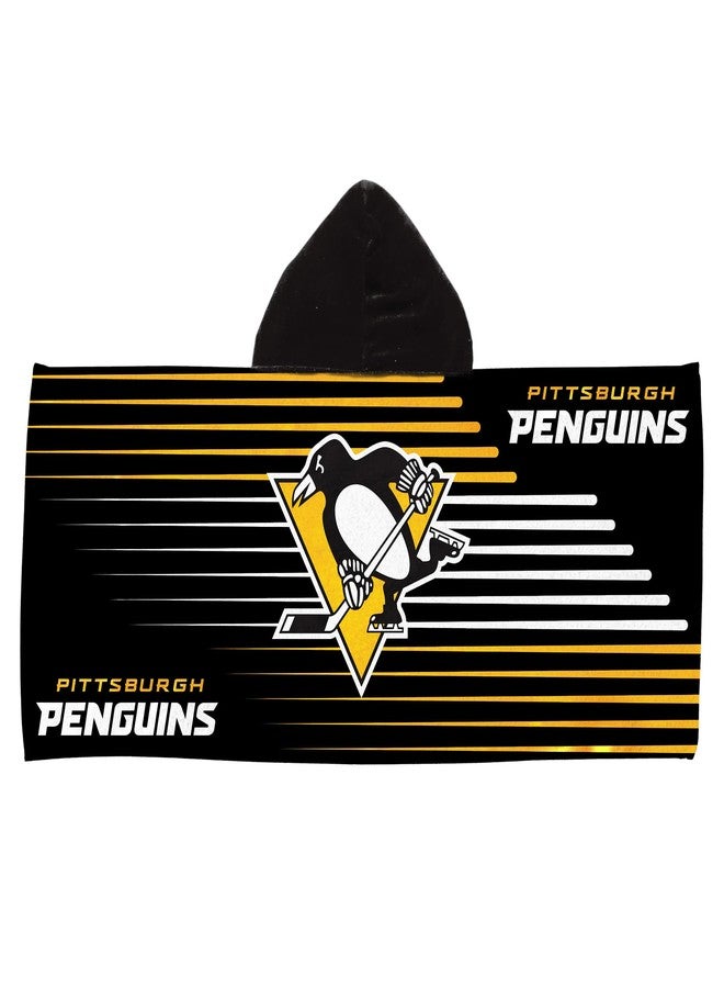 Northwest Pittsburgh Penguins NHL Goalie Youth Hooded Towel 22x51 inches - Image 1