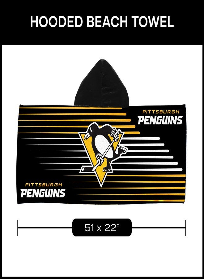 Northwest Pittsburgh Penguins NHL Goalie Youth Hooded Towel 22x51 inches - Image 4