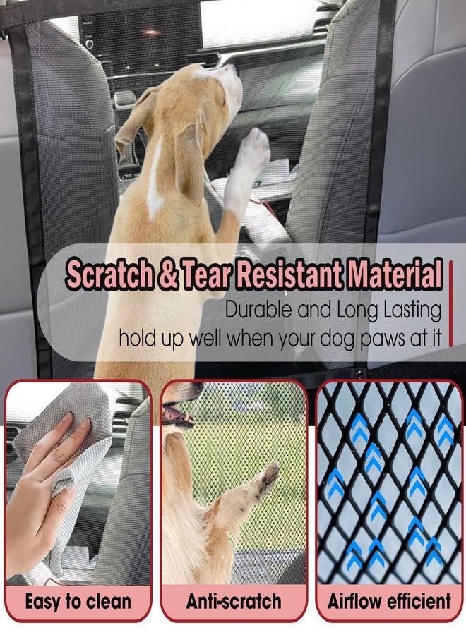 ROCKFEELTEE Universal Dog Car Net Barrier – Sturdy Mesh, Easy Install, Breathable Design, Easy to Clean, Flexible Bungee Cords for Adjustable Fit 23"×23" (Black) - Image 5