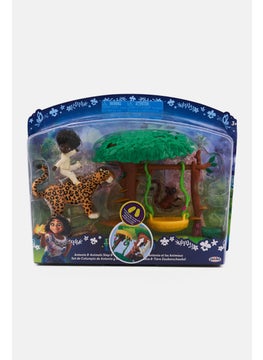 Encato Antonio Animal Step And Swing Set, Brown Combo