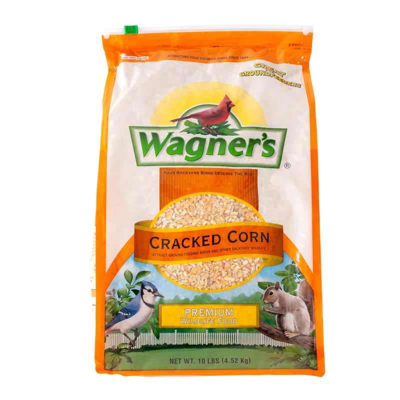 Wagner's 18542 Cracked Corn Wild Bird Food, 10-Pound Bag - Image 1