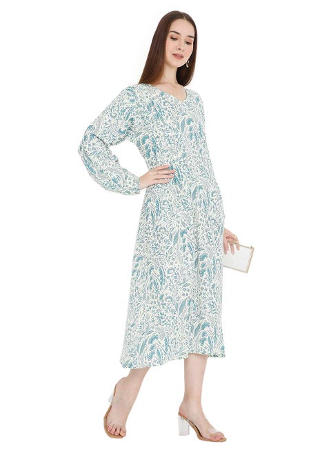 HIGH QUALITY SHORT PRINTED FARASHA ARABIC KAFTAN JALABIYA DRESS