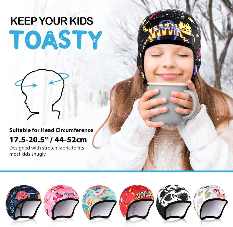 HIKENTURE Kids Skull Cap Helmet Liner Winter Hat for Boys and Girls Beanie Ski Hat with Thermal Fleece for Snow Sports… - Image 2