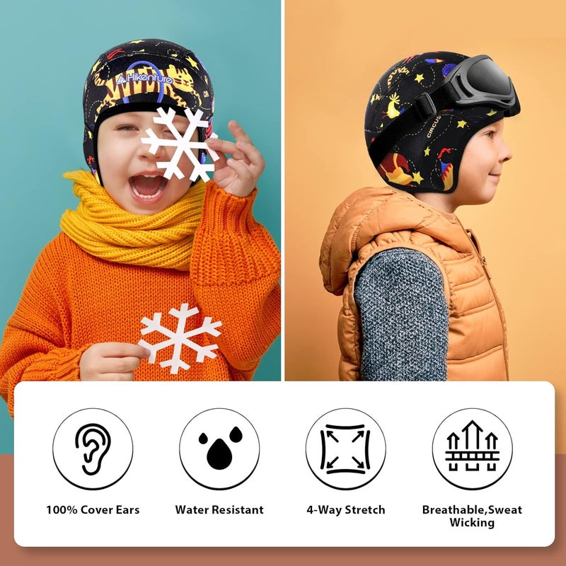HIKENTURE Kids Skull Cap Helmet Liner Winter Hat for Boys and Girls Beanie Ski Hat with Thermal Fleece for Snow Sports… - Image 5