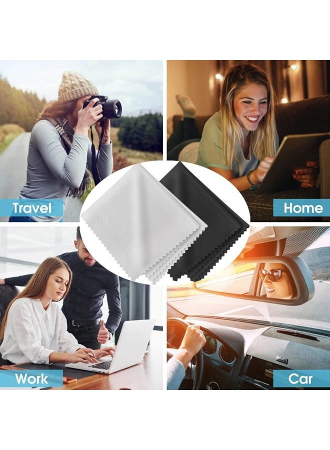 LOJWRY Eye Glass Clean Cloths 6*7in 6 Pcs, Individually Wrapped, High-Density, Ultra Soft, Scratch-Free Premium Microfiber Cleaning Cloth for Glasses, Camera Lens, Screen, Electronics, Tv, Eyeglass. - Image 5