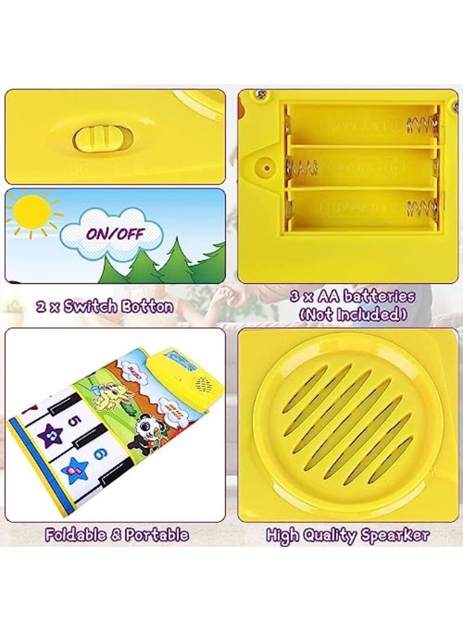 LinJie Piano Music Dance Mat,Baby Musical Mat,Piano Mat For Toddlers With 8 Animal Sounds Blanket Touch Play Mat Gift Toys For 2 3 4 5 6 Years Old Kids Boys Girls  - Image 4