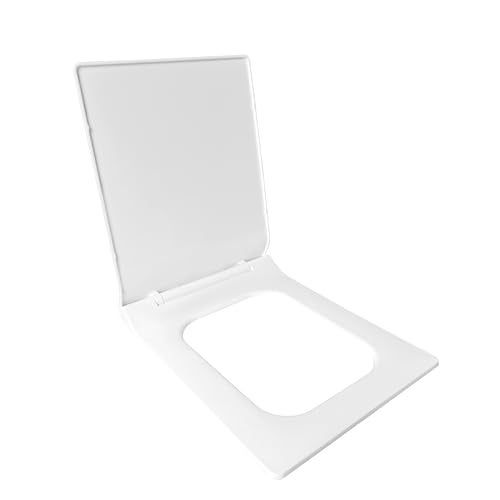 TAXAN POLYMERS TAXAN Rectangle Toilet Seat Cover (44.5 cm x 34.5 cm) | White Seat Cover With Soft Close Mechanism,Glossy Finish,Easy To Clean |Western Toilet Cover For Bathroom with Installation Kit - Image 1