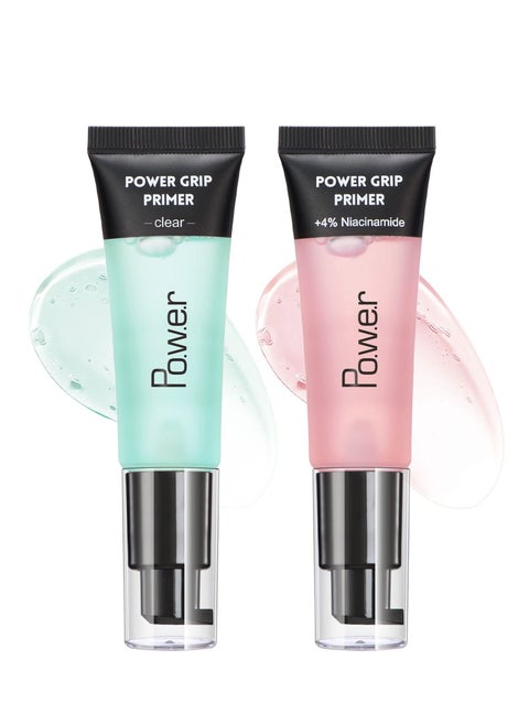 SYOSI Power Grip Primer 2 Pcs Hydrating Face Primer Gel Perfect Base Face Primer for Wrinkles Gel-Based and Hydrating Face Primer for Smoothing Skin and Gripping Makeup 24 ml