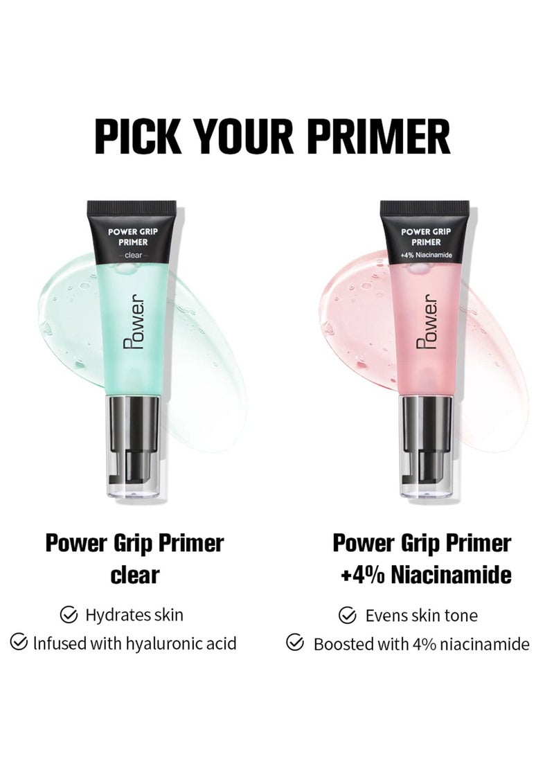 SYOSI Power Grip Primer 2 Pcs Hydrating Face Primer Gel Perfect Base Face Primer for Wrinkles Gel-Based and Hydrating Face Primer for Smoothing Skin and Gripping Makeup 24 ml