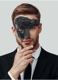 KASTWAVE Masquerade Mask for Men Classic Vintage Venetian Mens Mask Lightweight Gentle, Specially for Costume  - Image 2