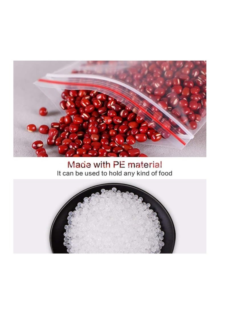 Terabyte أكياس بلاستيكية شفافة صغيرة بسحاب قابلة للإغلاق أكياس سيلوفان ذاتية الإغلاق لأكياس التخزين للوجبات الخفيفة والمخبوزات والبسكويت والحلويات وأغلفة زخرفية 3x4 (50 قطعة) - Image 2