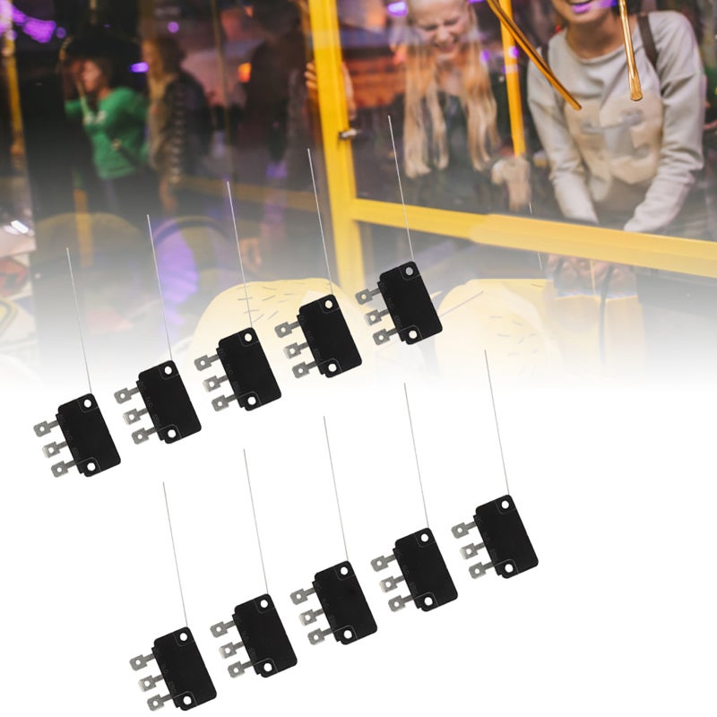 Normally Open Micro Switch: 10Pcs Long Pin, 100000 Times Service Life - Stable Performance, Durable Micro Switch for Gaming Consoles, Electrical Appliances, Electronics - Image 5