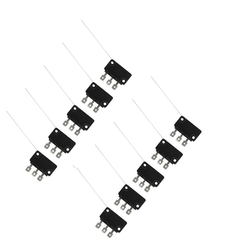 Normally Open Micro Switch: 10Pcs Long Pin, 100000 Times Service Life - Stable Performance, Durable Micro Switch for Gaming Consoles, Electrical Appliances, Electronics - Image 3