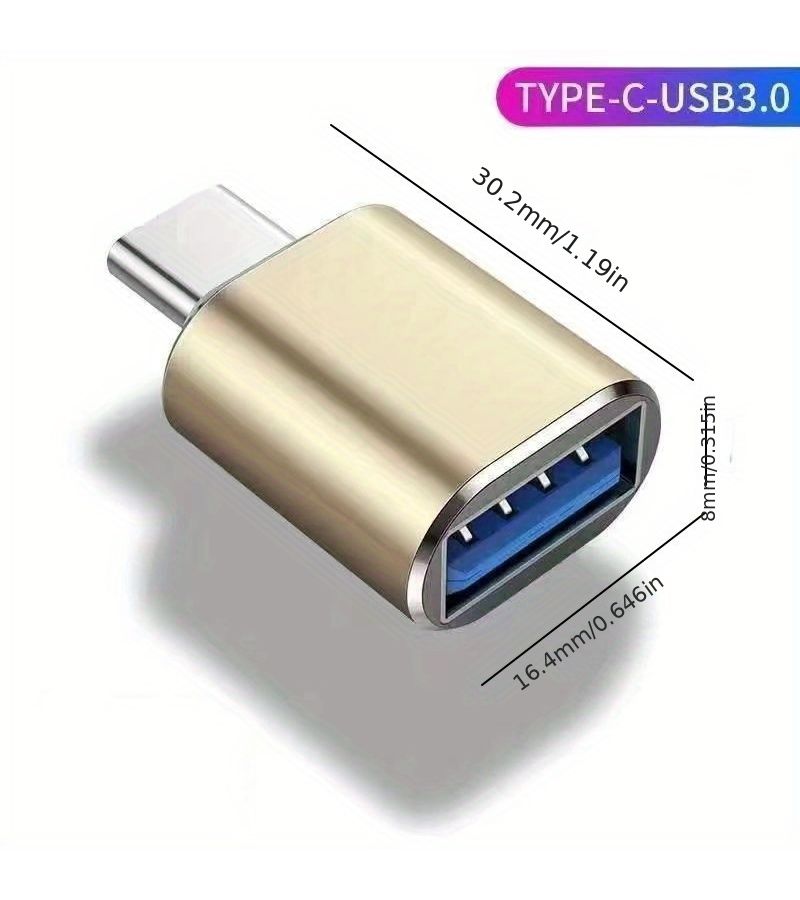 USB C to USB 3.0 Adapter 2 Pack Silvery Adapter for MacBook Air 2020 Pro 2019 2018 2017 Type C Devices - Image 2