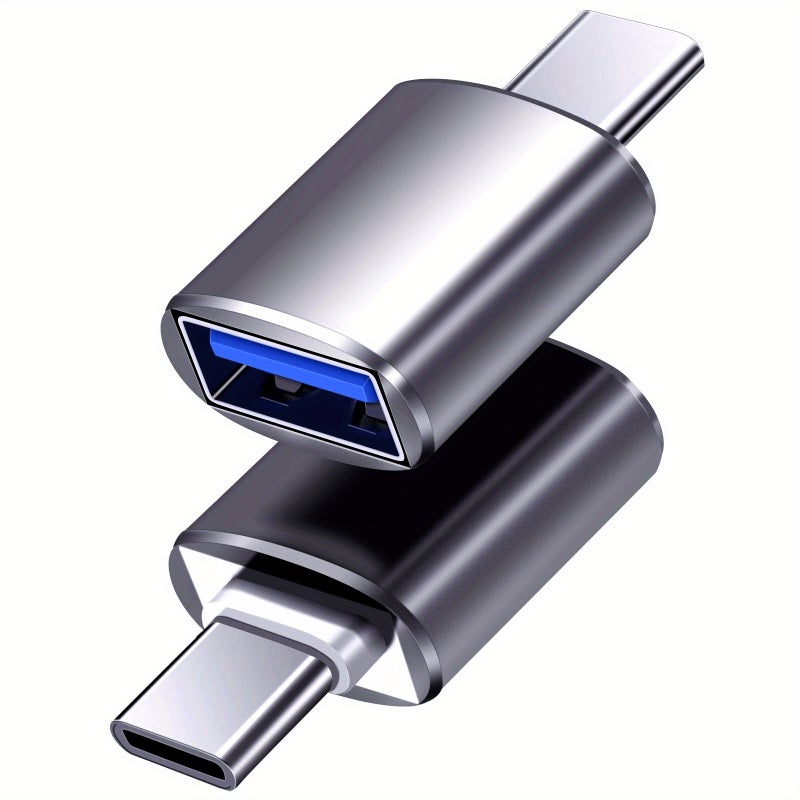 USB C to USB 3.0 Adapter 2 Pack Silvery Adapter for MacBook Air 2020 Pro 2019 2018 2017 Type C Devices - Image 1